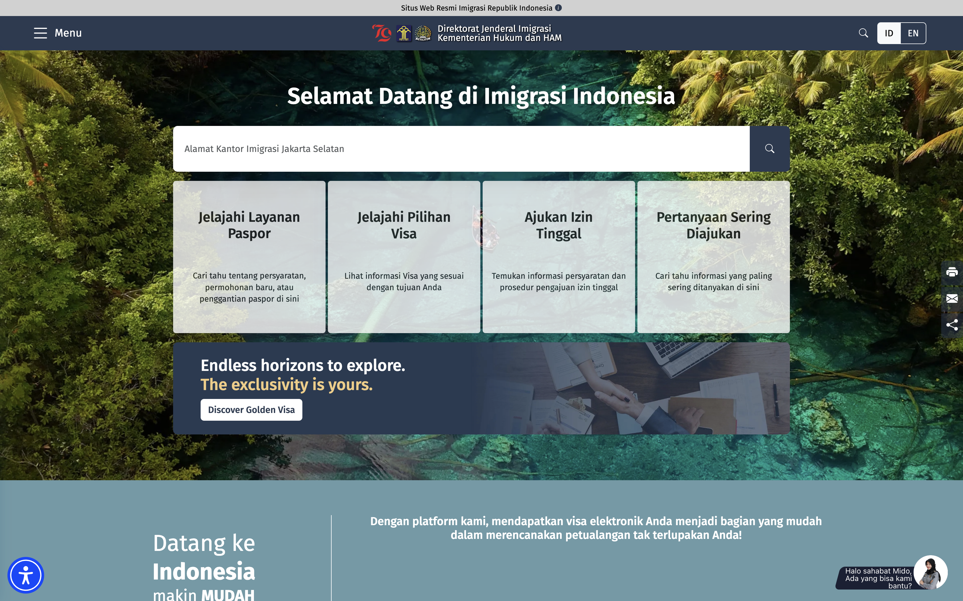 Directorate General of Immigration of Indonesia — Official Portal